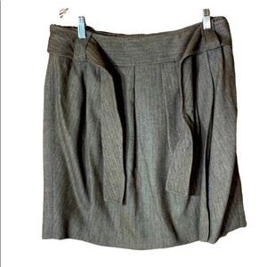 Michael Kors Skirt Twill w/tie belt detail